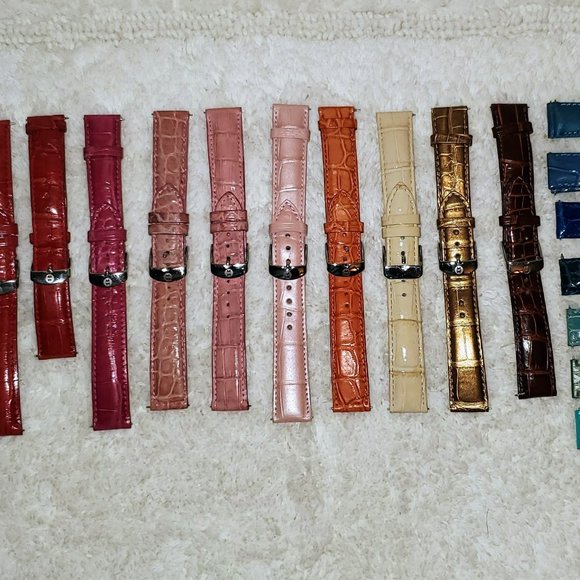 Authentic Michele Watch Band Lot of 20 Plus Unbranded Bands 36-Good Quality! - Picture 13 of 14